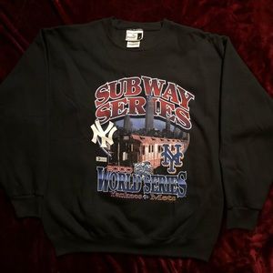 2000 Puma Yankees Vs Mets World Series Crewneck